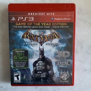 Batman: Arkham Asylum: Game of the Year Edition (PS3, 2010), Tested